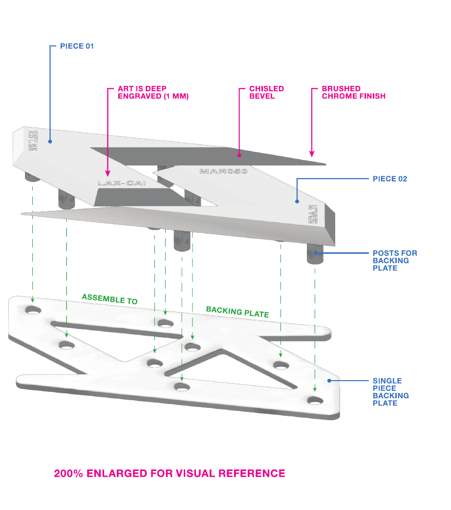 SBA two-piece alloy plate construction diagram